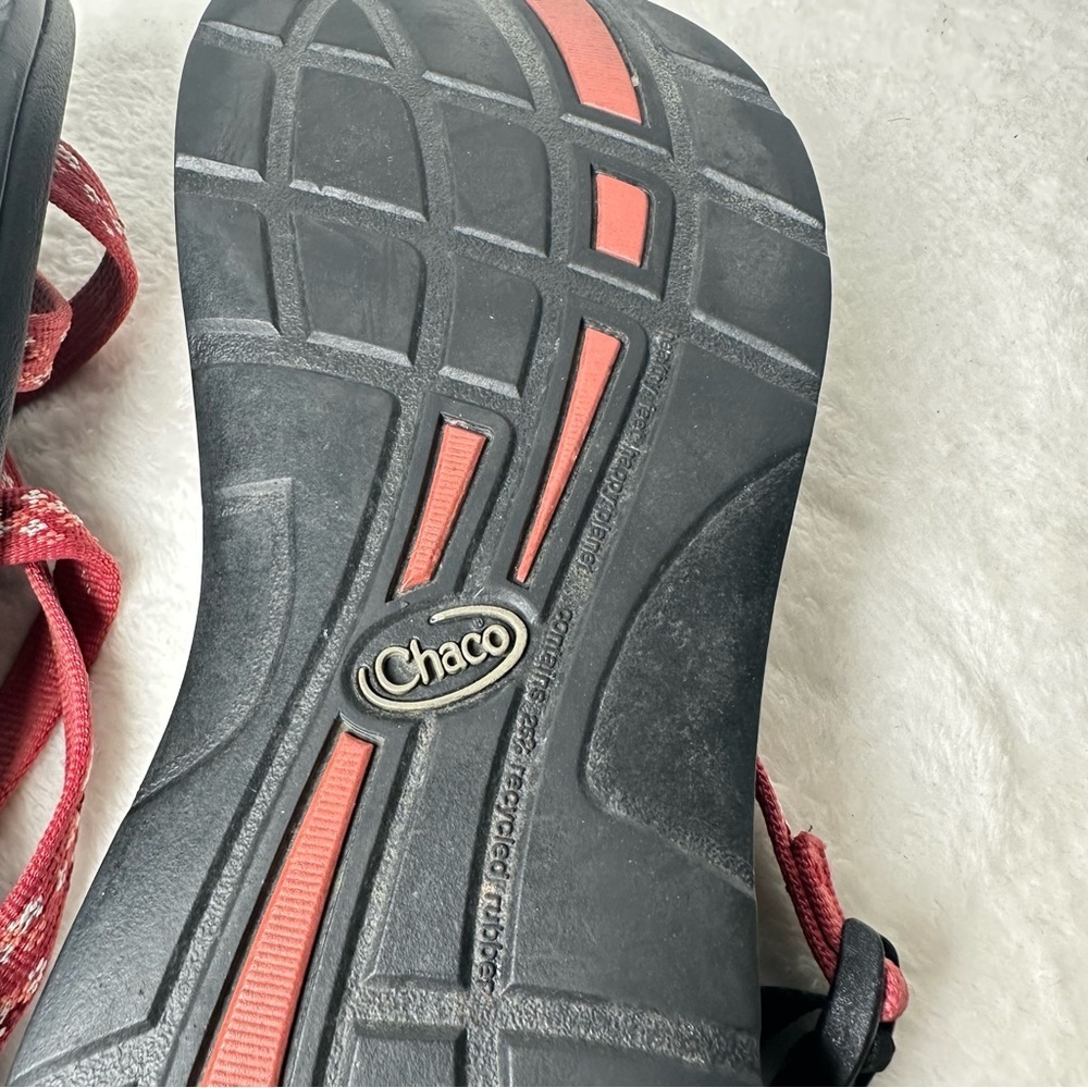 Chaco Arch Support Women's Sandals in Pink Adjustable Straps in Black Sole W9 - Picture 10 of 15